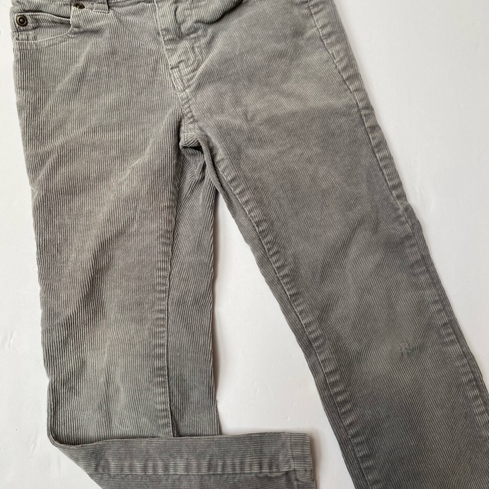Janie and Jack Light Gray Corduroy Pants